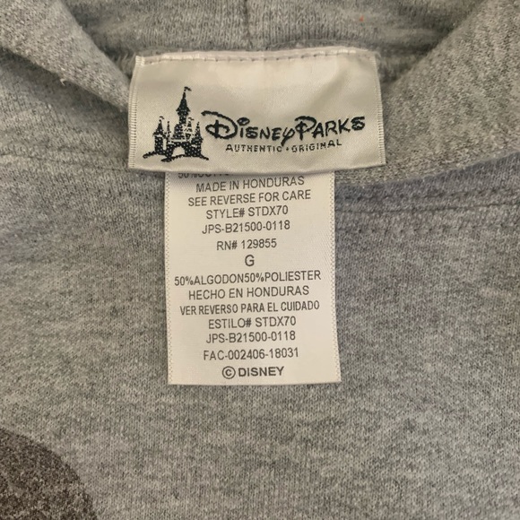 Disney Park Gray Mickey Mouse Kids Hoodie - Picture 5 of 7